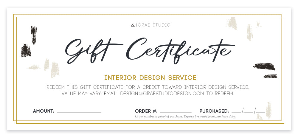Gift Certificates - Print Custom Gift Cards