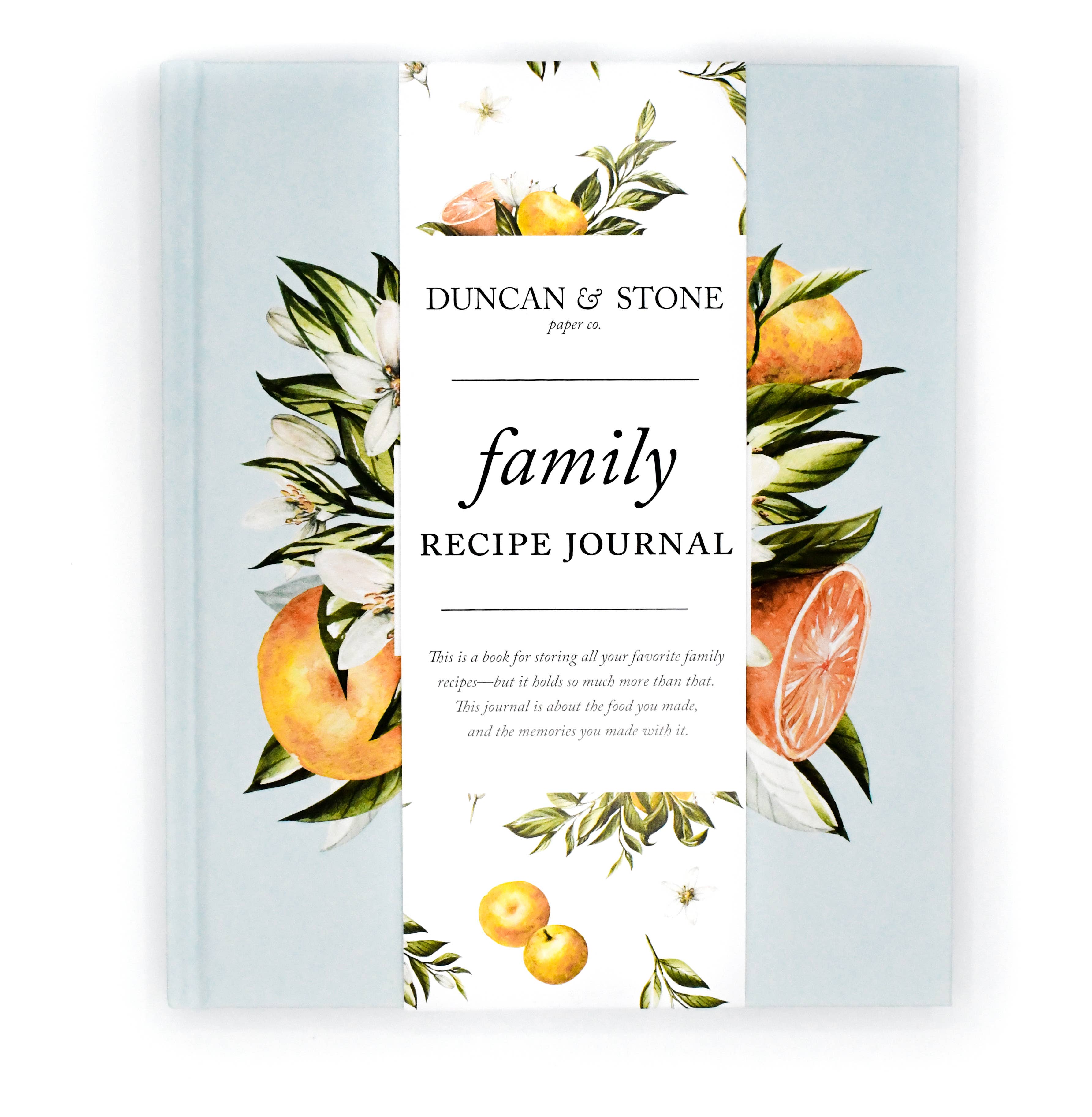 Family Recipe Book & Keepsake Journal – Grae Studio Design