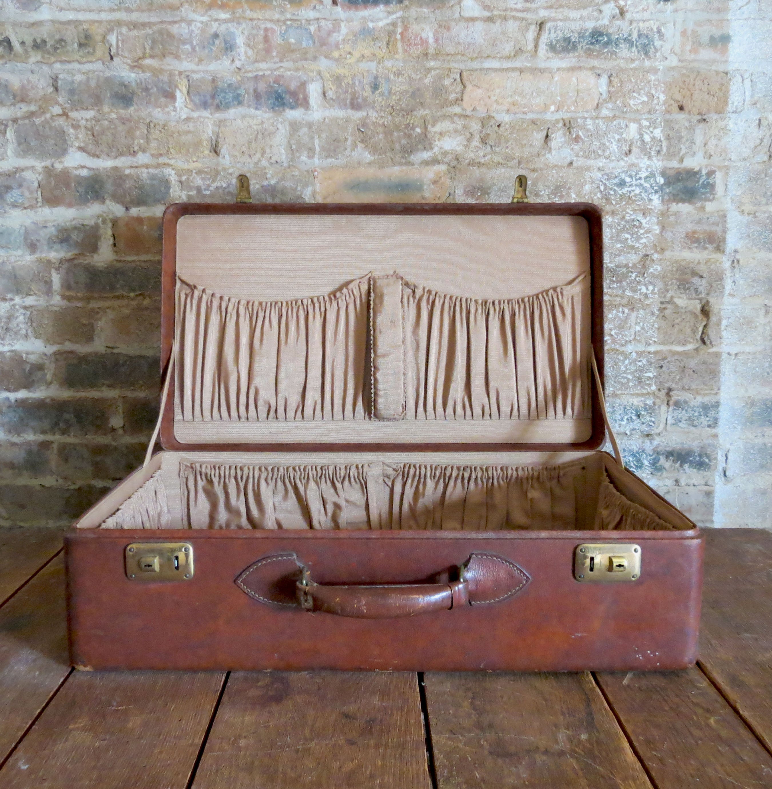 Vintage Leather Suitcase